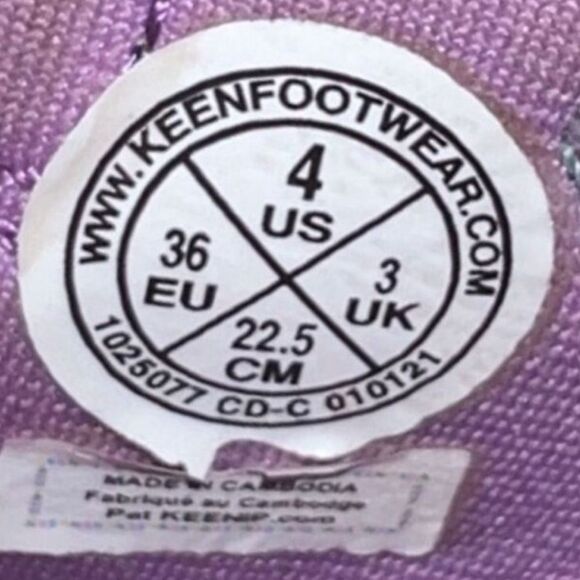 Big Kids' Keen Newport Violet Sea Green Sneaker Sandals H2 Size 4 - Picture 5 of 7